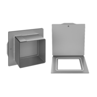 Labordurchreiche Montageset silber