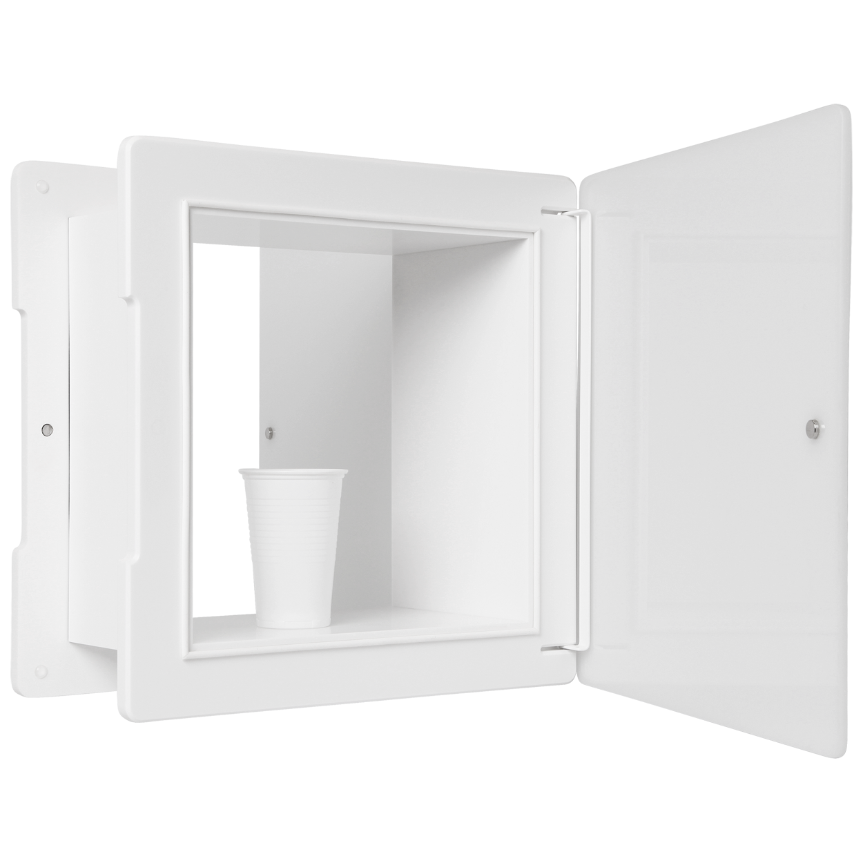 Durchreiche MED in Arztpraxis zur diskreten Probenabgabe